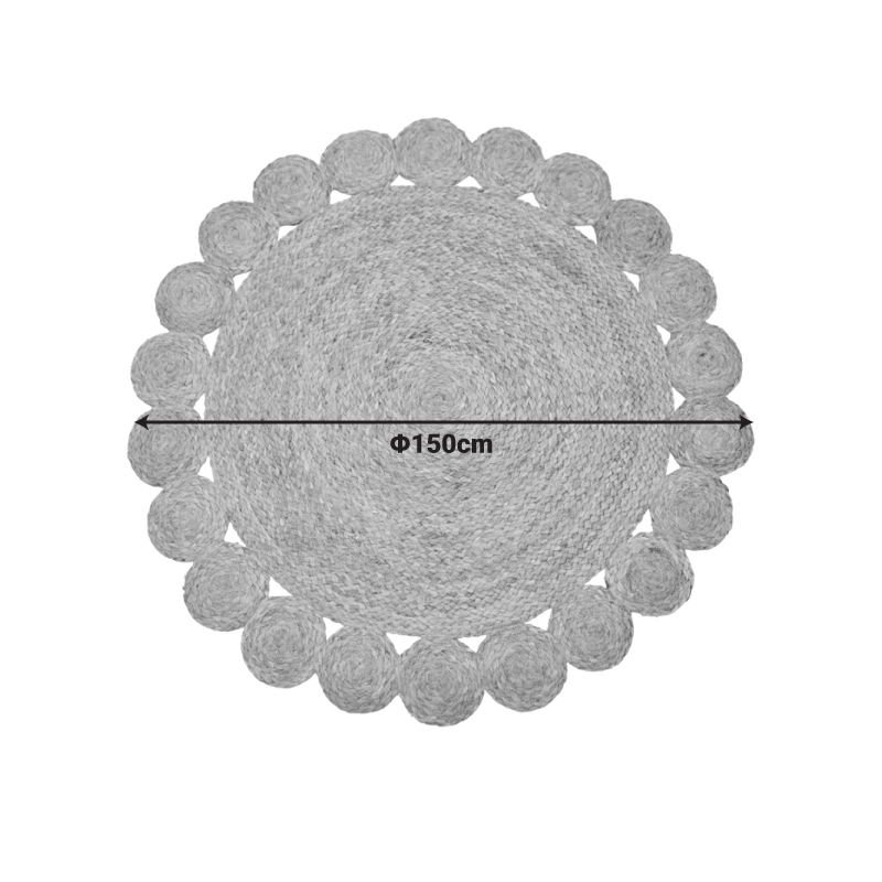 Qilim Voni Inart jute natyrale D150x1cm