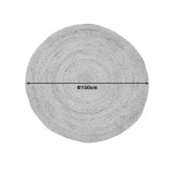 Qilim Solon Inart beix jute D150x1cm