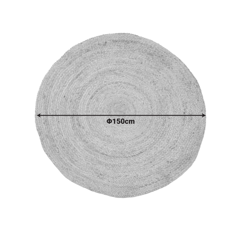 Qilim Solon Inart beix jute D150x1cm