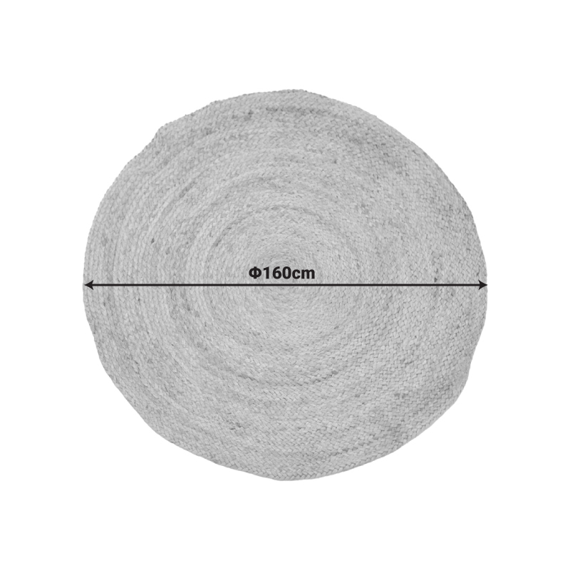 Qilim Solon pakoworld beix jute D160x1cm