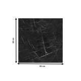 Sipërfaqe tavoline Saran pakoworld t.Werzalit mermer i zi 80x80cm