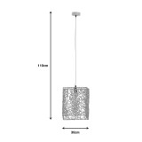 Llamba tavani Dorotan Inart E27 natyrale 30x27x110cm
