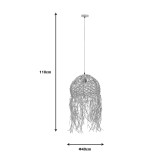 Llamba tavani Amelon Inart E27 natyrale Φ40x110cm