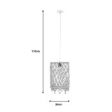 Llamba tavani Maton Inart E27 natyrale 30x22x110cm