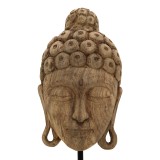 Dekorim tavoline maskë Buddha Inart dru mango natyral-hekur 20x18.5x48.5cm