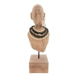 Bust Ebia Inart dru mango-metal në nuancë natyrale 17x12.5x44cm