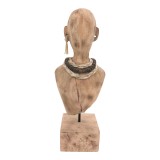 Bust Ebia I Inart dru mango-metal në nuancë natyrale 17x12.5x44cm