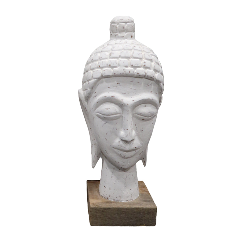 Bust koke buda Wevi Inart dru mango i bardhë 13x10x33cm