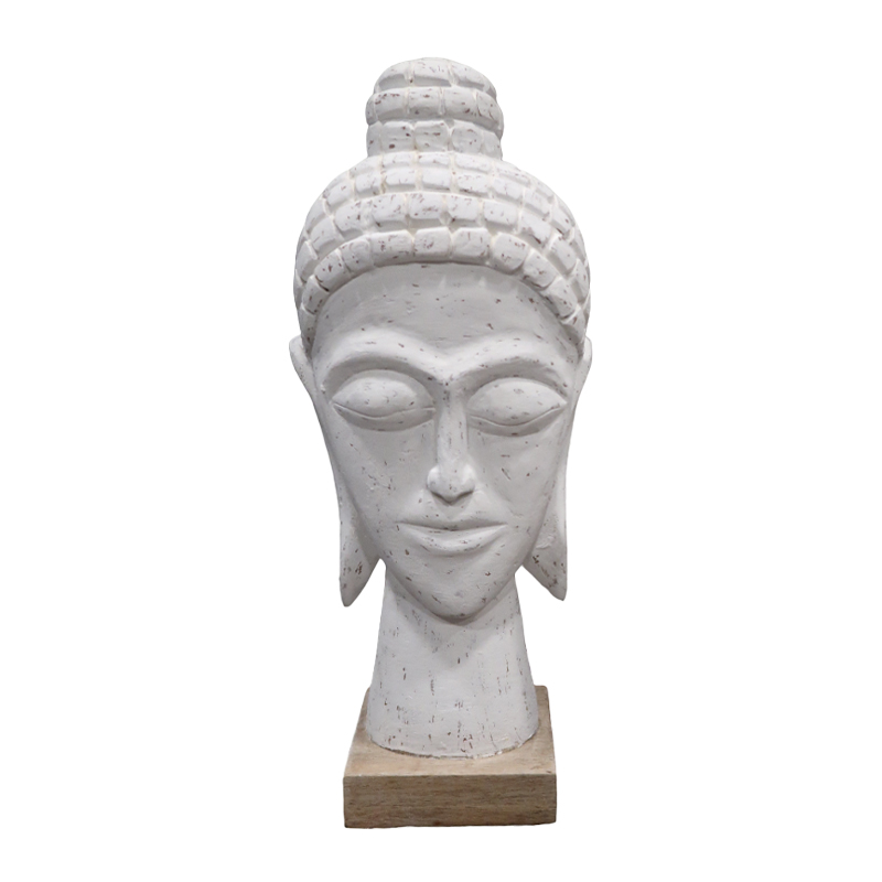 Bust koke buda Wevi Inart dru mango i bardhë 17x11.5x41cm