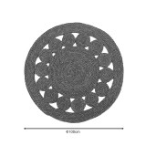 Tapet Lopzerc Inart litar natyral D100x2cm