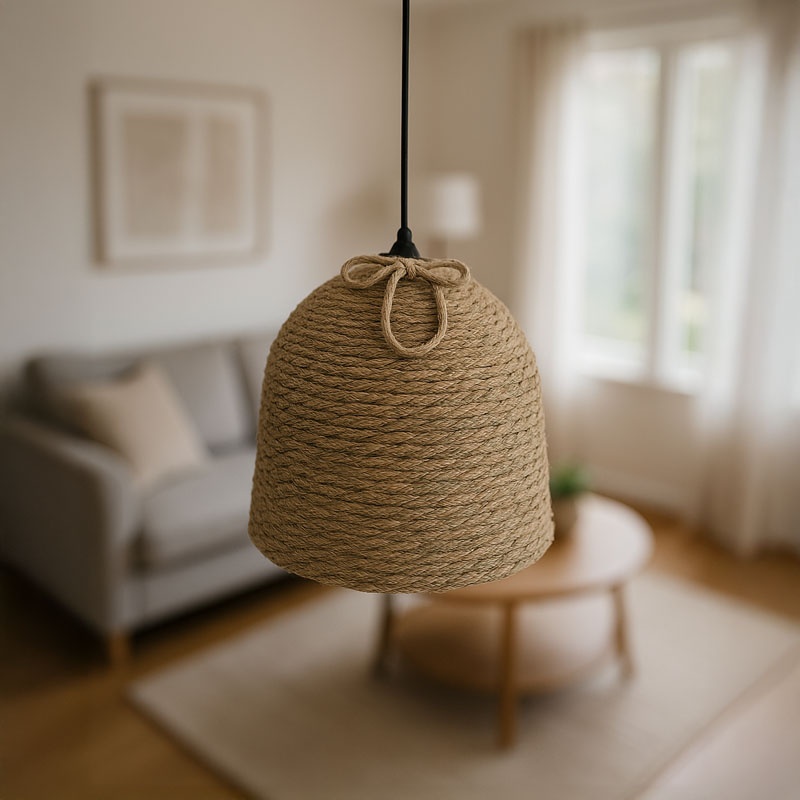 Llamba Inart thurje natyrale dritë tavani D34x87cm