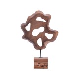 Dekorim tavoline Strab Inart dru natyral teak-metal 55x10x80cm