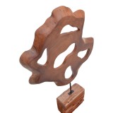 Dekorim tavoline Strab Inart dru natyral teak-metal 55x10x80cm