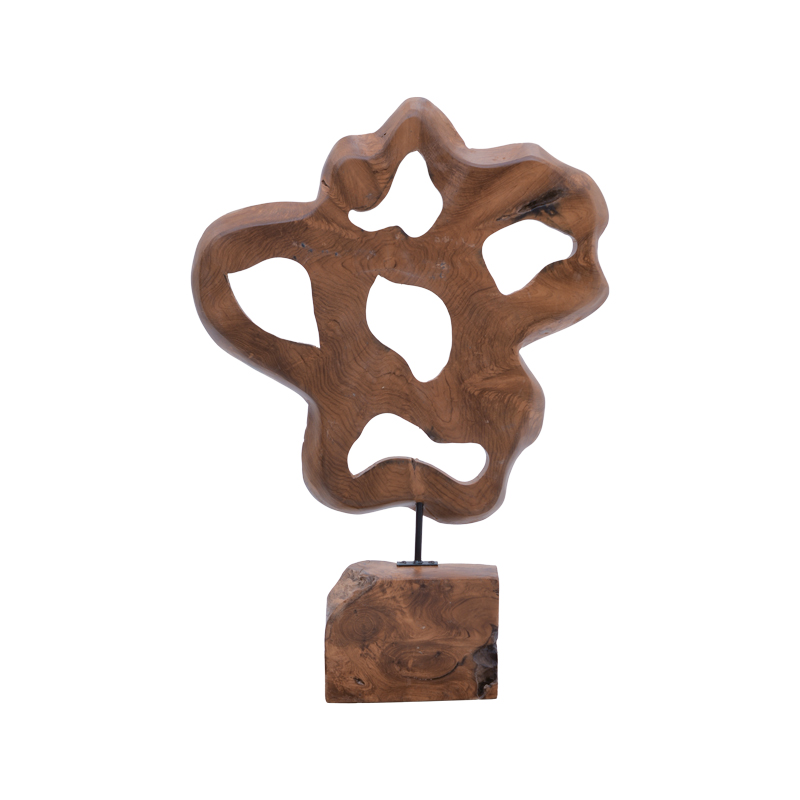 Dekorim tavoline Strab Inart dru natyral teak-metal 49x15x70cm