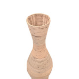 Vazo dekorative Uala Inart mat banane në nuancë antike natyrale D25x70cm