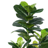 Bimë dekorative Fiddlehead në vazo Inart pp jeshile H120cm