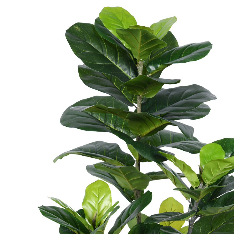 Bimë dekorative Fiddlehead në vazo Inart pp jeshile H120cm