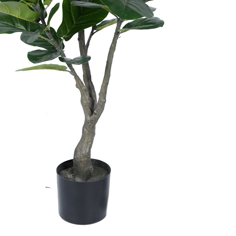 Bimë dekorative Fiddlehead në vazo Inart pp jeshile H120cm