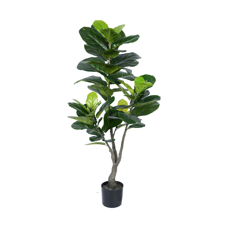 Bimë dekorative Fiddlehead në vazo Inart pp jeshile H120cm
