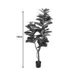 Bimë dekorative Fiddlehead I në vazo Inart pp jeshile H180cm