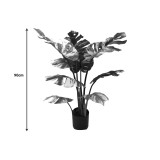Bimë dekorative Monstera I në vazo Inart jeshile pp H90cm
