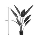 Bimë dekorative Palma në vazo Inart jeshile pp H120cm