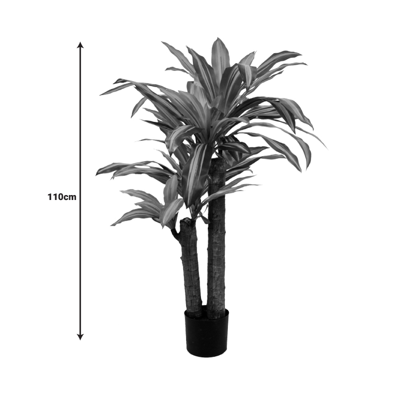 Bimë dekorative Dracaena në vazo Inart jeshile pp H110cm