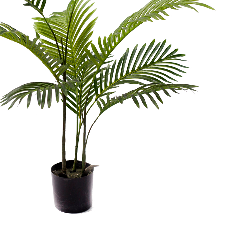 Bimë dekorative Areca në vazo Inart jeshile pp H80cm