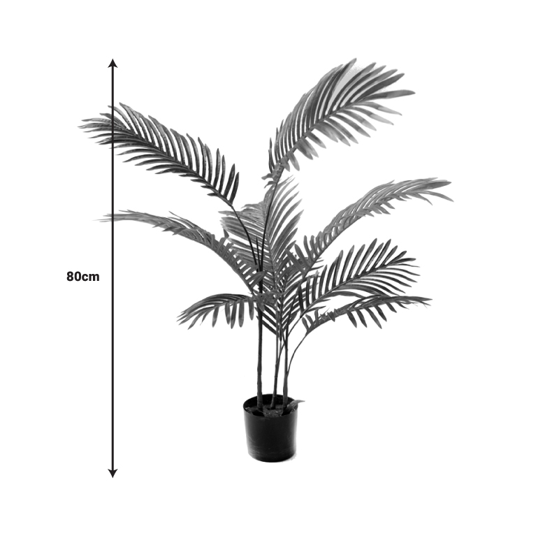 Bimë dekorative Areca në vazo Inart jeshile pp H80cm