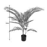 Bimë dekorative Areca I në vazo Inart jeshile pp H120cm