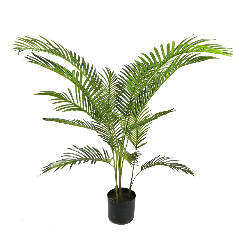 Bimë dekorative Areca I në vazo Inart jeshile pp H120cm