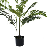 Bimë dekorative Areca II në vazo Inart jeshile pp H150cm
