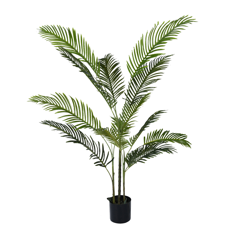 Bimë dekorative Areca II në vazo Inart jeshile pp H150cm