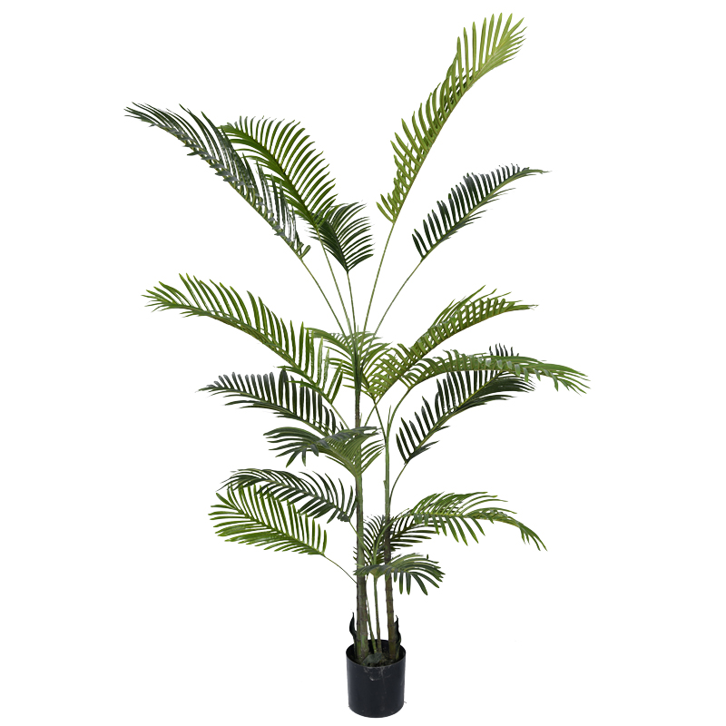 Bimë dekorative Areca III në vazo Inart jeshile pp H180cm