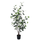Bimë dekorative Eukalipt në vazo Inart pp jeshile H120cm