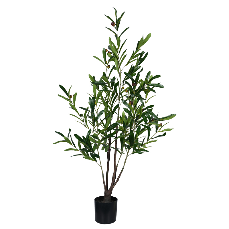 Bimë dekorative Ulliri në vazo Inart pp jeshile H120cm