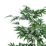 Bimë dekorative Bambu në vazo Inart jeshile pp H130cm