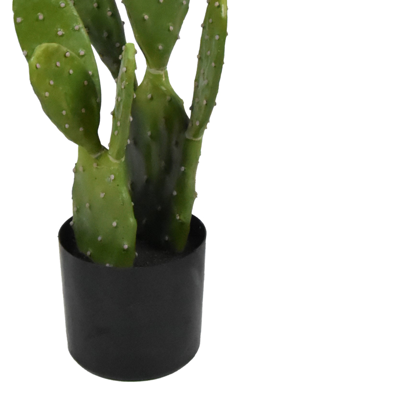 Bimë dekorative kaktus në vazo Inart jeshile pp H64cm