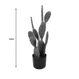 Bimë dekorative kaktus në vazo Inart jeshile pp H64cm