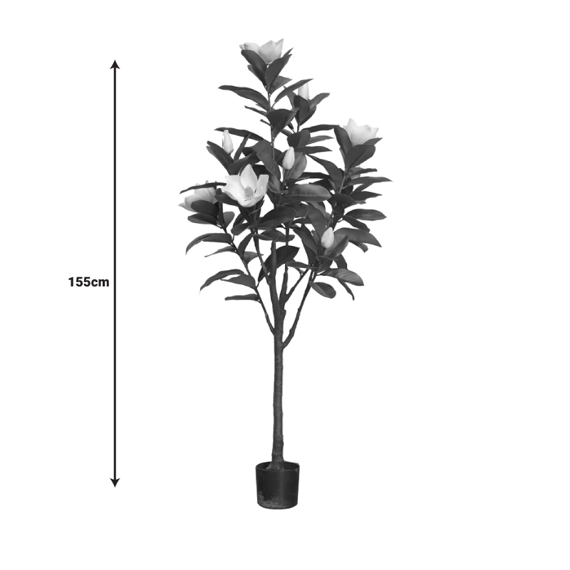 Bimë dekorative Mangola I në vazo Inart e bardhë pp H155cm