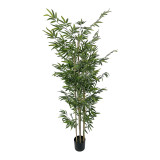 Bimë dekorative Bambu në vazo Inart jeshile pp H190cm
