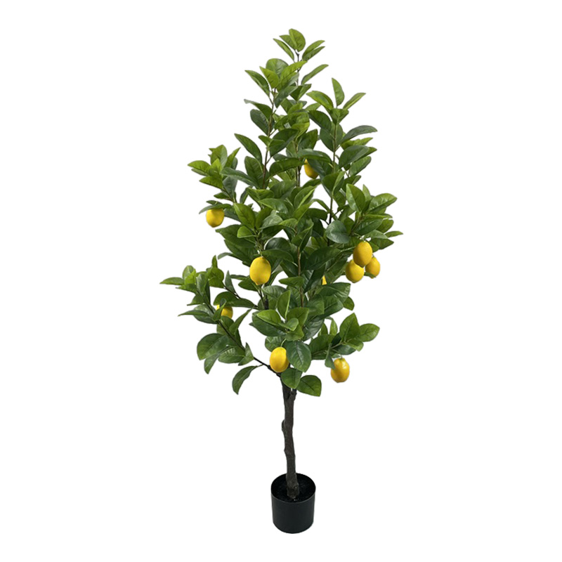 Bimë dekorative Limon në vazo Inart jeshile pp H150cm