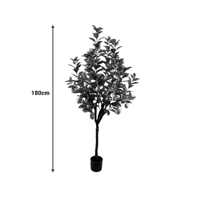 Bimë dekorative Limon në vazo Inart jeshile pp H180cm