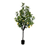 Bimë dekorative Limon në vazo Inart jeshile pp H180cm