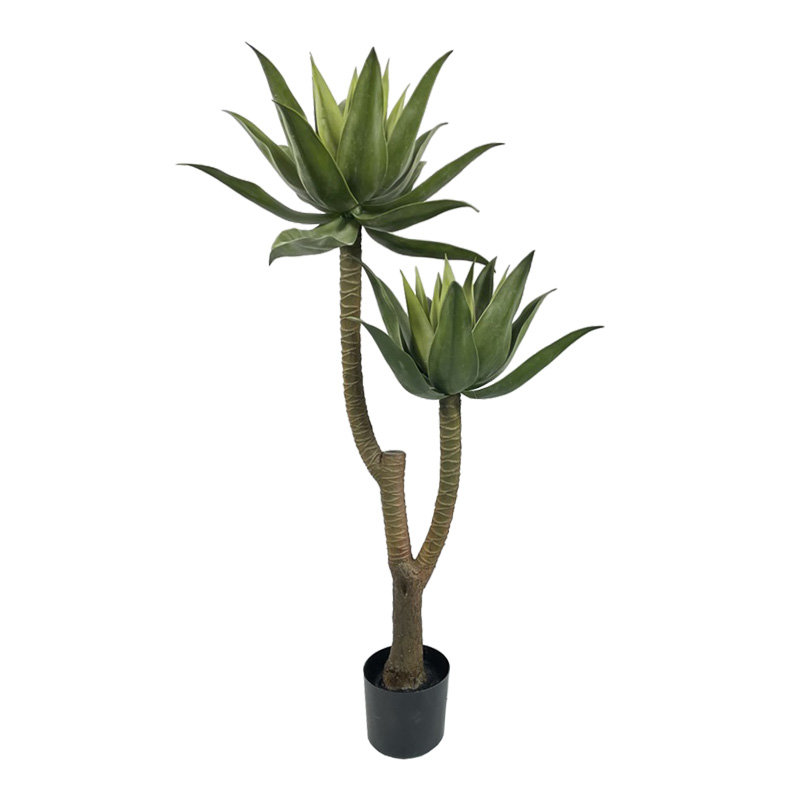 Bimë dekorative Lotus në vazo Inart jeshile pp H120cm