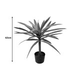 Bimë dekorative Dracaena palmë në vazo Inart jeshile pp H62cm
