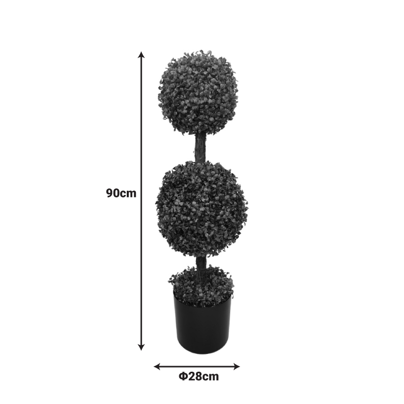 Bimë dekorative Bolla IΙ në vazo Inart pp jeshile Φ28x90cm