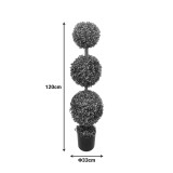 Bimë dekorative Bolla III në vazo Inart jeshile pp Φ33x120cm