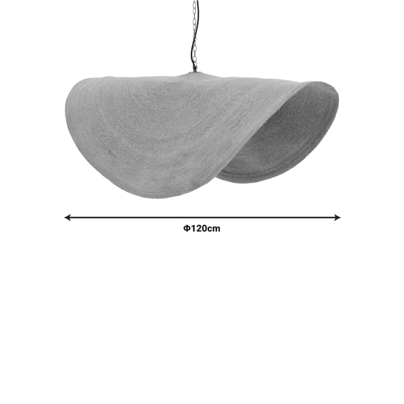 Ndriçues tavani Klark Inart kallam deti natyral-hekur D120x144cm