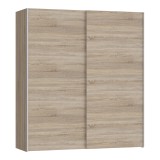 Dollap Noez pakoworld 2 dyer me rafte melaminë sonoma 170.5x61x190.5cm